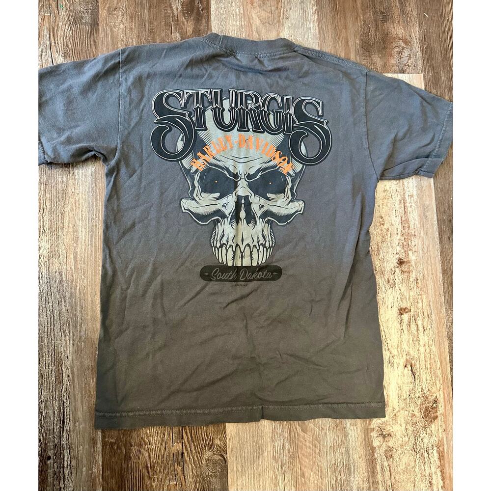 2020 Harley Davidson Sturgis South Dakota T-shirt Large Skull Design Sz Small